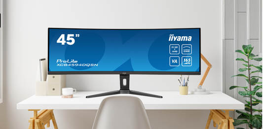 Get the BIGGEST Viewing Experience with the new iiyama ProLite 45" XCB4594DQSN-B1 Desktop Monitor