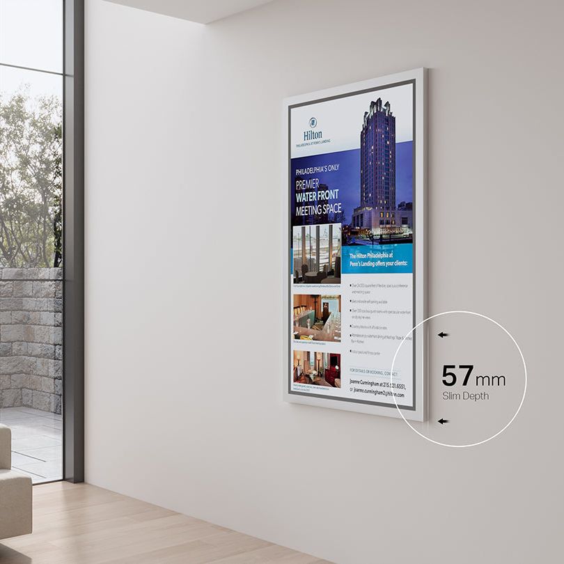 Multibrackets M Pro Series Enclosure 65" Wall Slim Medium White