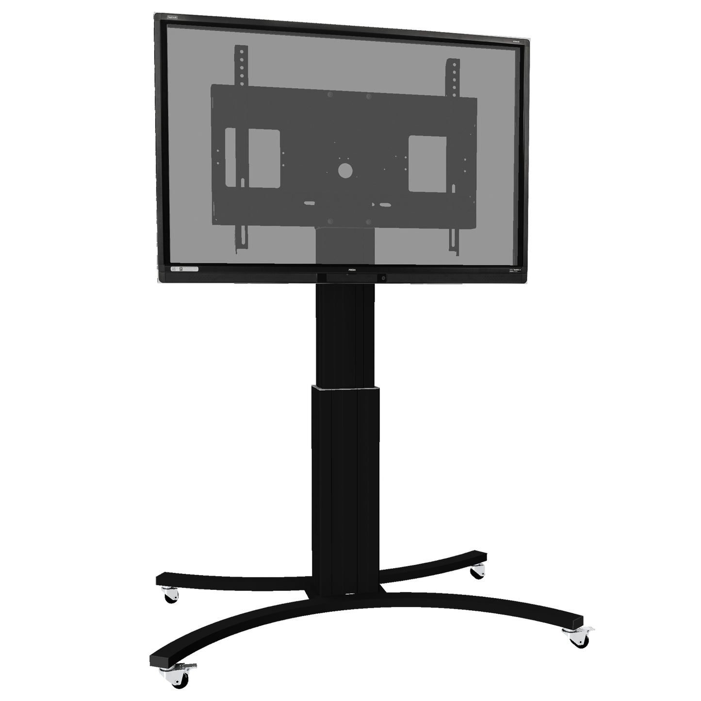 Conen Mounts Motorized mobile tv stand & monitor cart with 50 cm of vertical travel
