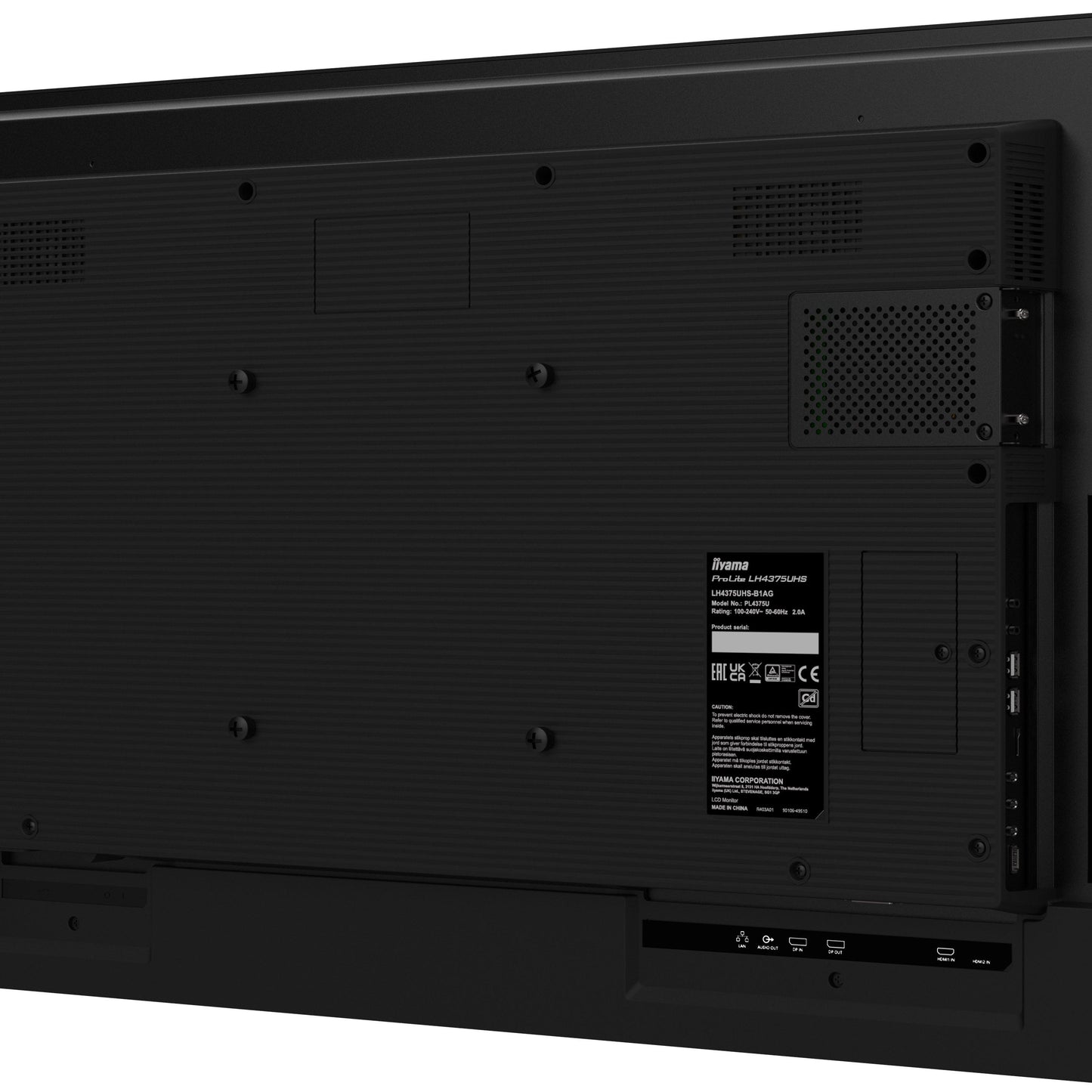 iiyama ProLite Digital signage flat panel 81.3 cm (32") LCD Wi-Fi 500 cd/m² Full HD Black Built-in processor Android 11 24/7