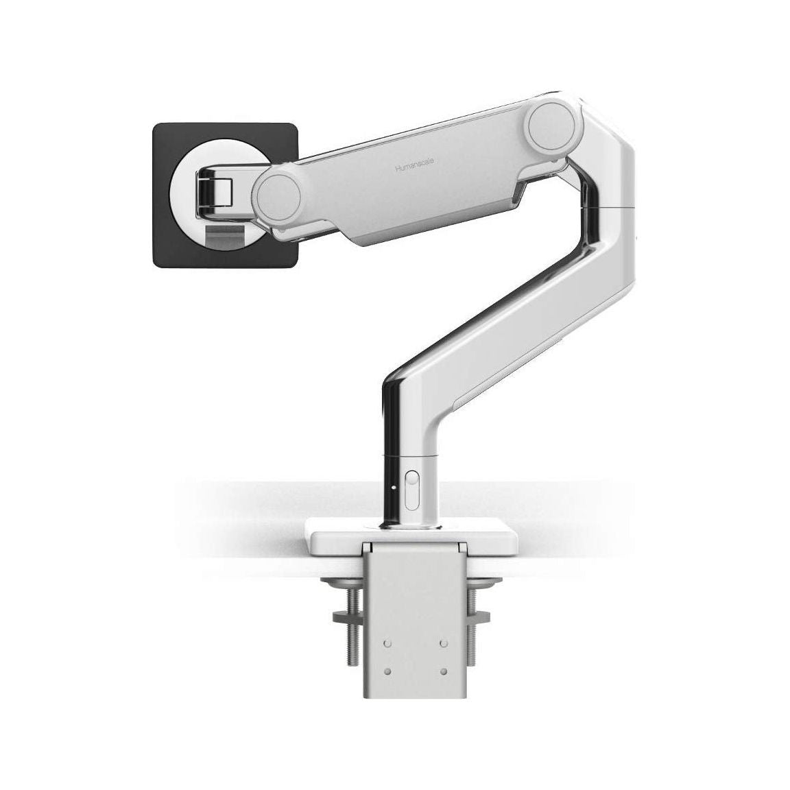Humanscale M8.1 Single with Clamp Mount in White