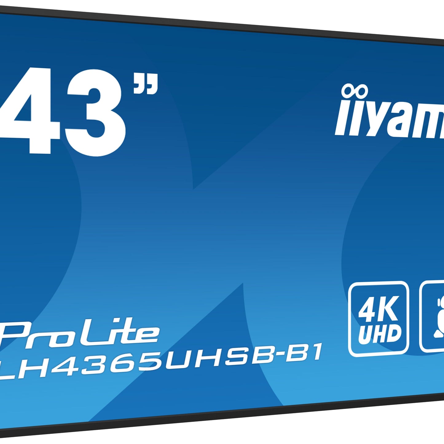 iiyama LH4365UHSB-B1 Signage Display Kiosk design 108 cm (42.5") LED Wi-Fi 800 cd/m² 4K Ultra HD Black Built-in processor Android 11 24/7