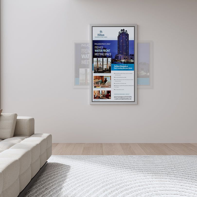 Multibrackets M Pro Series Enclosure 65" Wall Slim Medium White