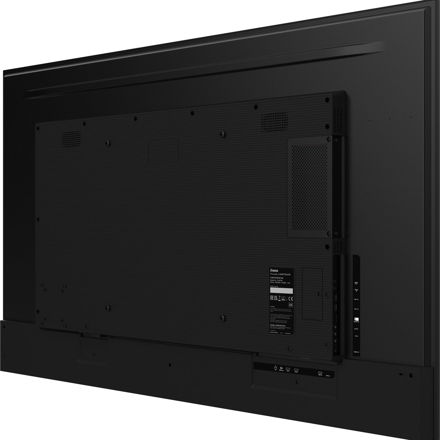 iiyama LH6565UHSB-B1 Signage Display Kiosk design 163.8 cm (64.5") LED Wi-Fi 800 cd/m² 4K Ultra HD Black Built-in processor Android 11 24/7