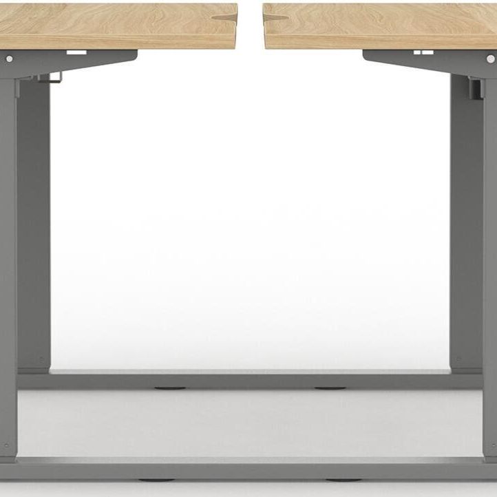 Formetiq B/H1B28S Alto 1 Back-To-Back Height Adjustable Desk with Scoop - (w) 1200 x (d) 800mm