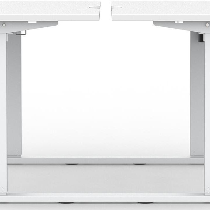 Formetiq B/H1B47S Alto 1 Back-To-Back Height Adjustable Desk with Scoop - (w) 1400 x (d) 700mm