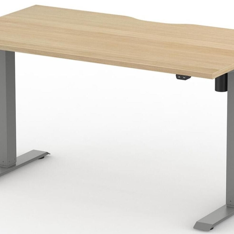 Formetiq B/H1S68S Alto 1 Single Height Adjustable Desk with Scoop - (w) 1600 x (d) 800mm