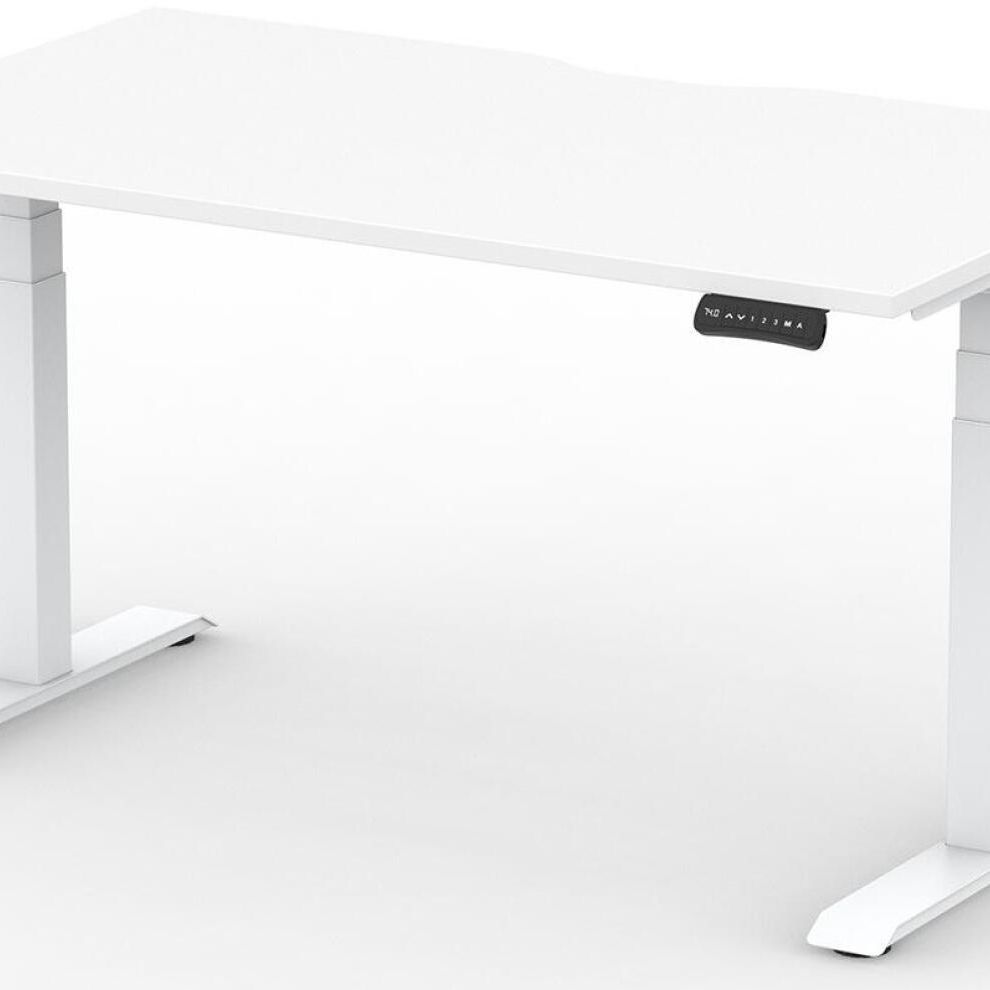 Formetiq B/H2S68S Alto 2 Single Height Adjustable Desk with Scoop - (w) 1600 x (d) 800mm