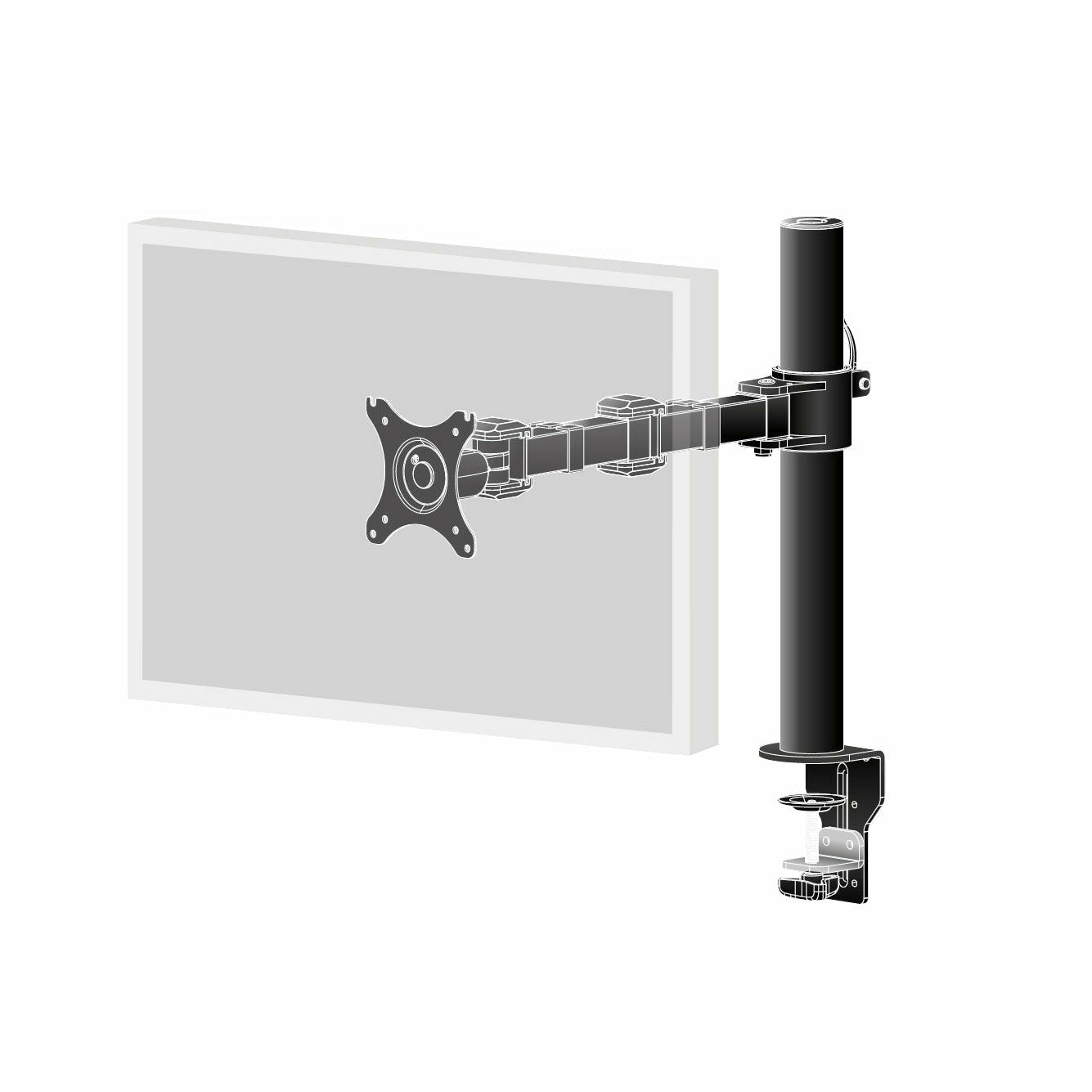 iiyama ProLite DS1001C-B1 Single Screen Desk Top Mounting Arm