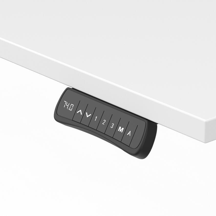 Formetiq B/H2S68S Alto 2 Single Height Adjustable Desk with Scoop - (w) 1600 x (d) 800mm