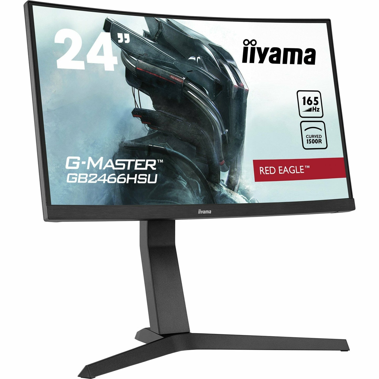 iiyama G-Master GB2466HSU-B1 24" 165Hz 1ms 1500R Height Adjust Stand Curved LED Display