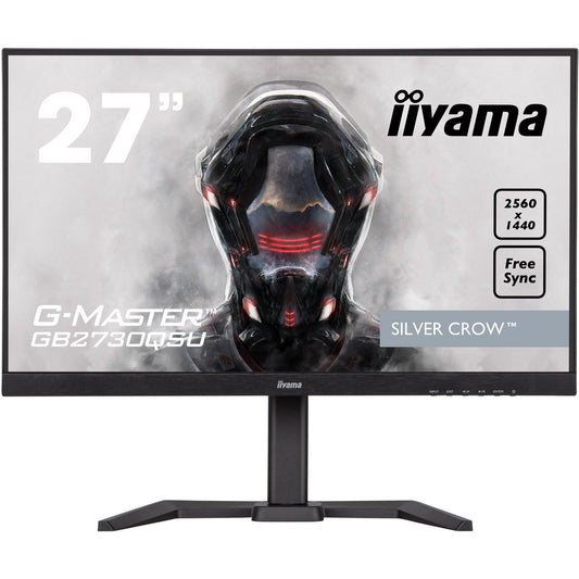 iiyama G-Master GB2730QSU-B5 Silver Crow 27" 2560x1440 1ms Gaming Monitor with Height Adjust Stand