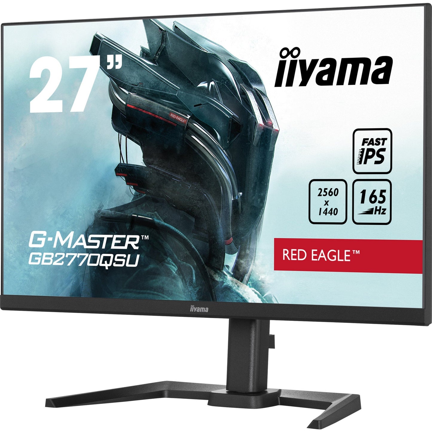 iiyama G-Master GB2770QSU-B5 27" Fast IPS WQHD 2560 x 1400 Red Eagle Gaming Monitor