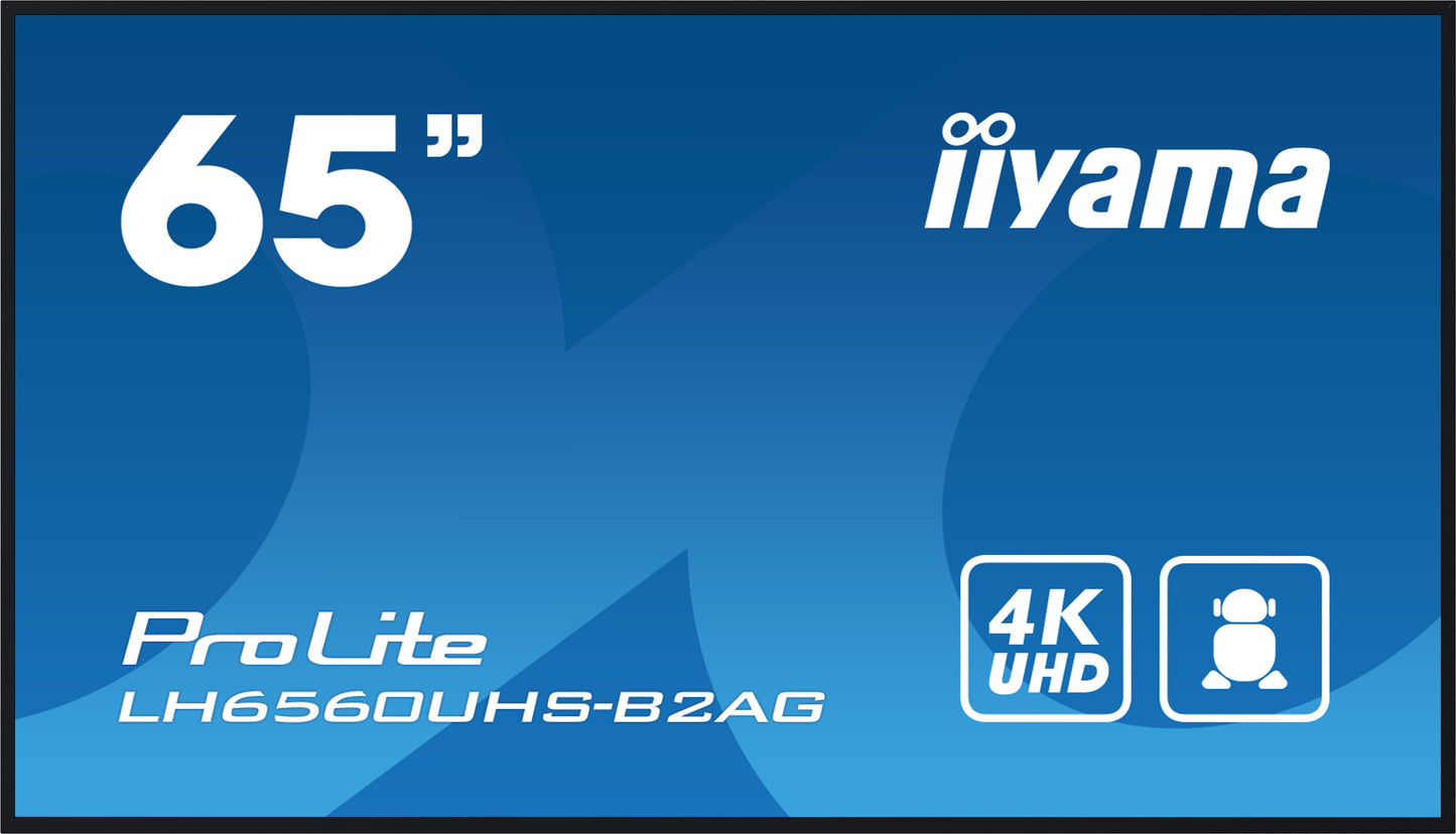 iiyama ProLite LH6560UHS-B2AG 65" 4K UHD ELED VA Low Power Large Format Display