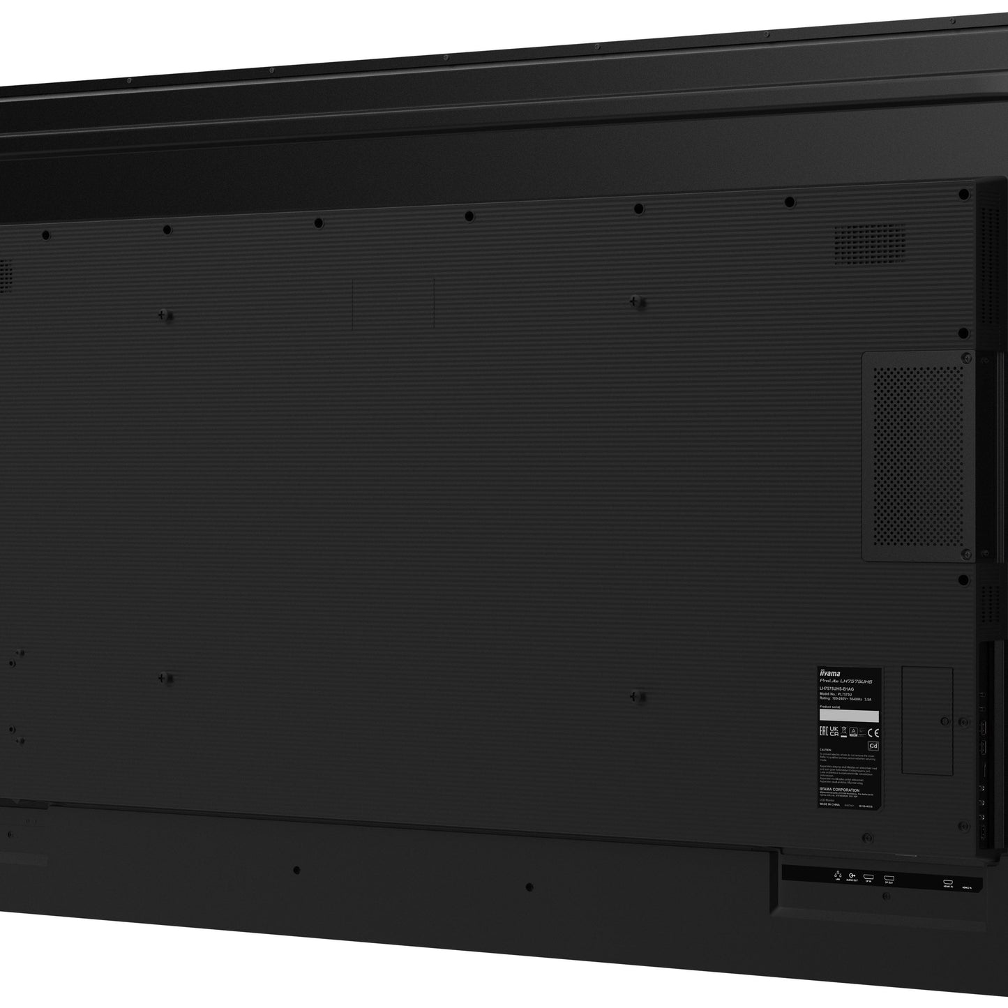 iiyama ProLite LH7575UHS-B1AG 75" 4K UHD 24/7 Display with Android OS, FailOver and Intel SDM slot