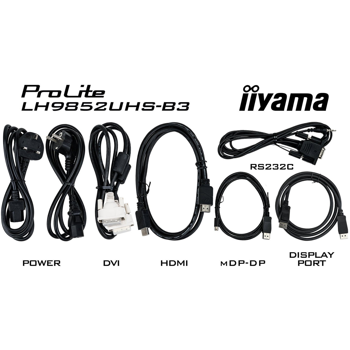 iiyama ProLite LH9852UHS-B3 98" 4K Professional Digital Signage 24/7 LFD