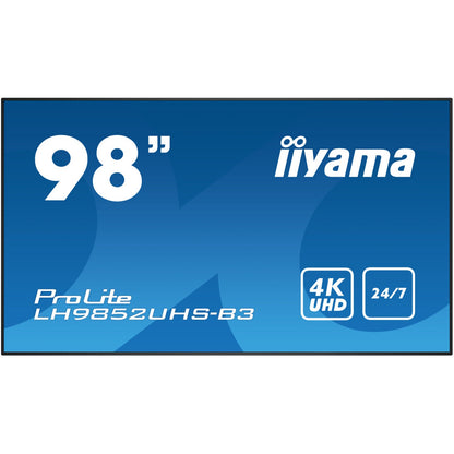 iiyama ProLite LH9852UHS-B3 98" 4K Professional Digital Signage 24/7 LFD