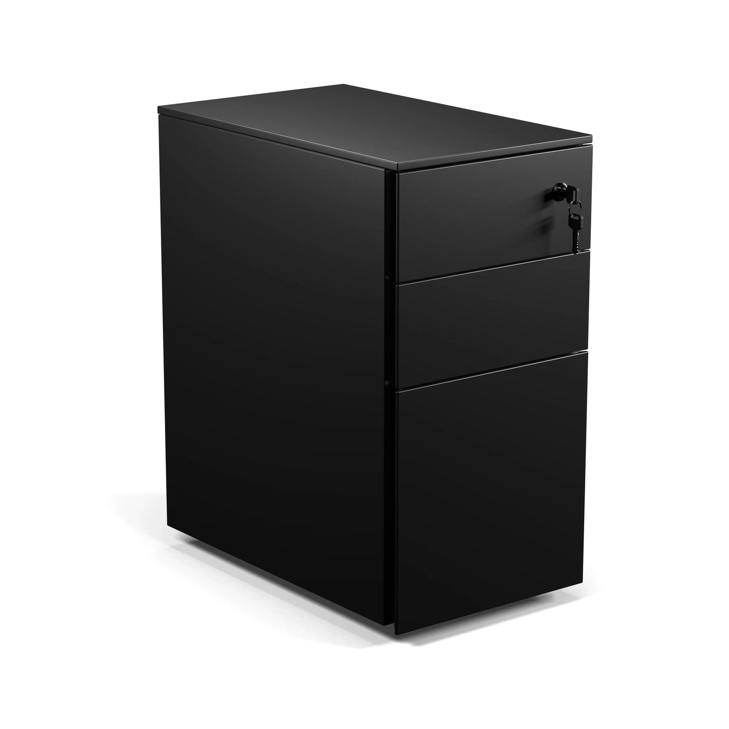 Formetiq PMS3521 Cube Narrow Steel Pedestal 2 Personal Drawers 1 File Drawer