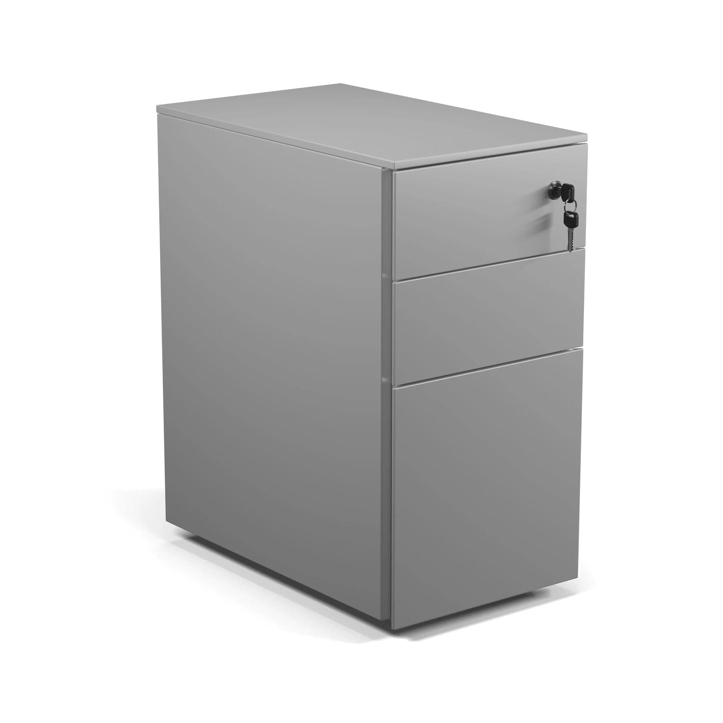 Formetiq PMS3521 Cube Narrow Steel Pedestal 2 Personal Drawers 1 File Drawer