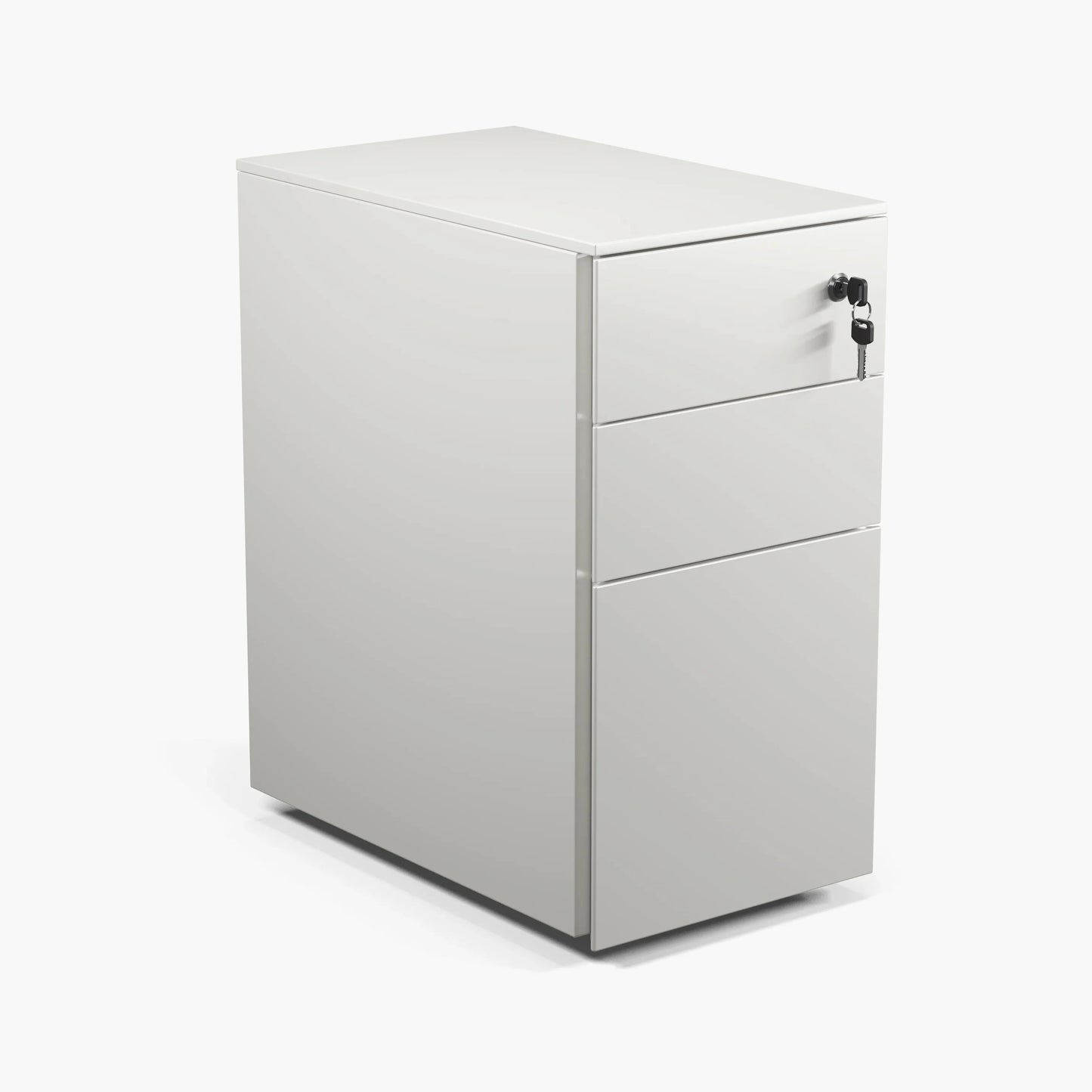 Formetiq PMS3521 Cube Narrow Steel Pedestal 2 Personal Drawers 1 File Drawer