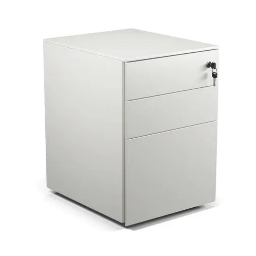 Formetiq PMS4521 Cube Steel Pedestal 2 Personal Drawers 1 File Drawer