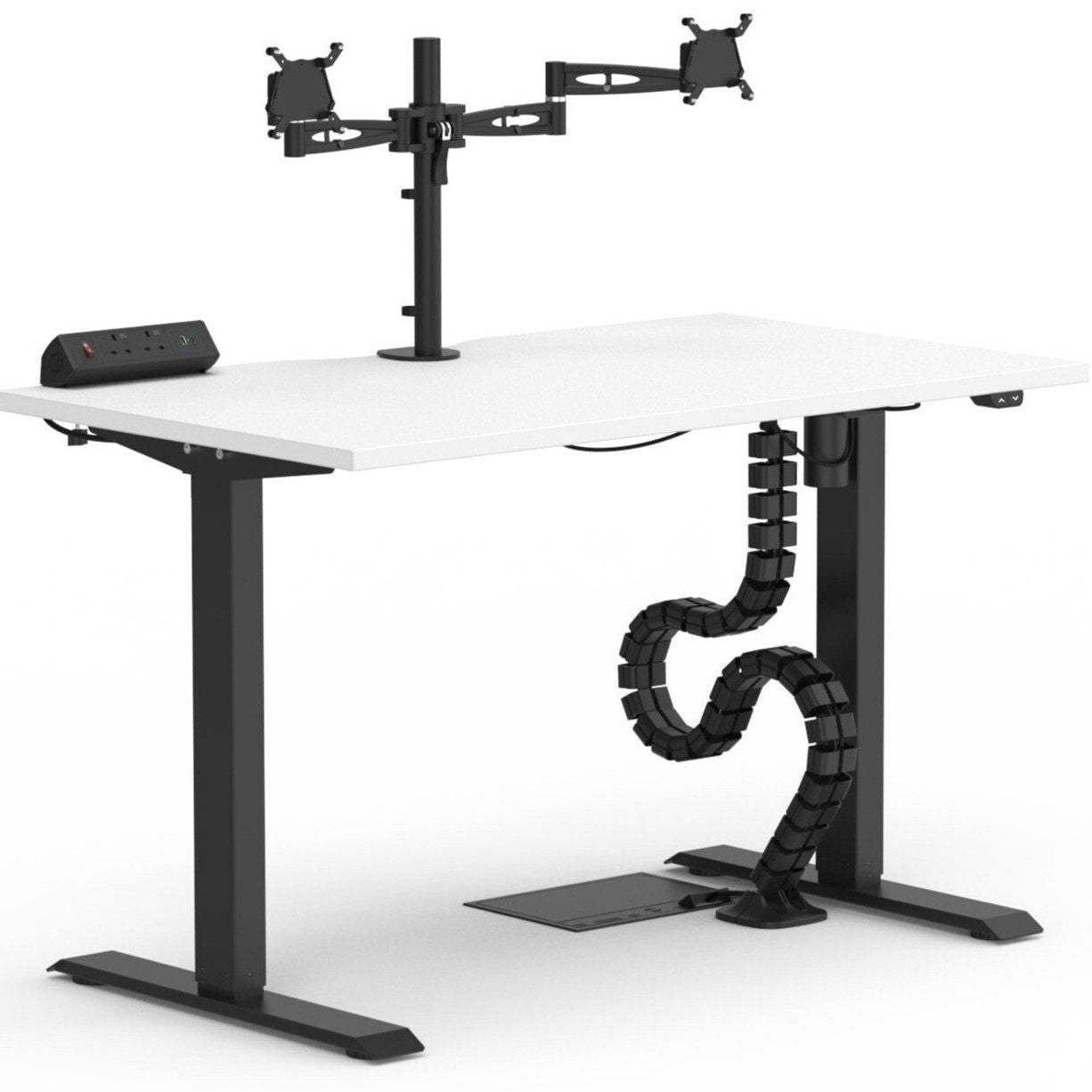 Formetiq B/SPBUNDLE2 Sit-Stand Desk & Accessories Bundle - Monitor Arm, Under Desk Power Module, Boost Power Module, Power Cable & Cable Spine