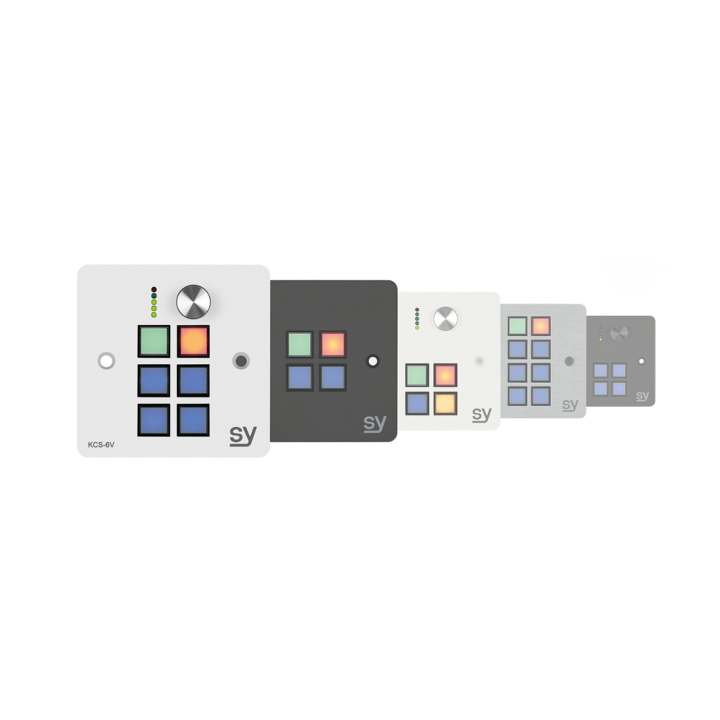 SY 8 button Keypad Controller with rotary volume control. In BLACK