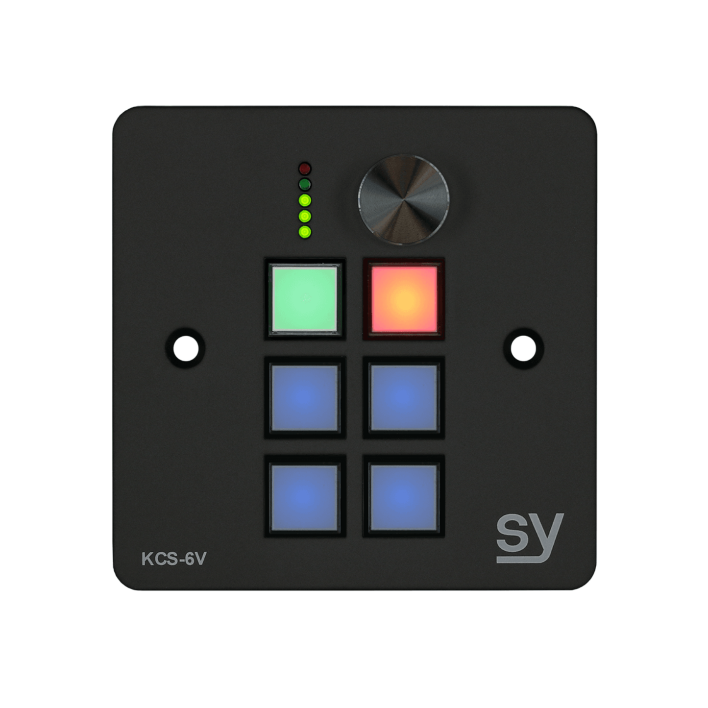 SY 6 button Keypad Controller with rotary volume control. In BLACK