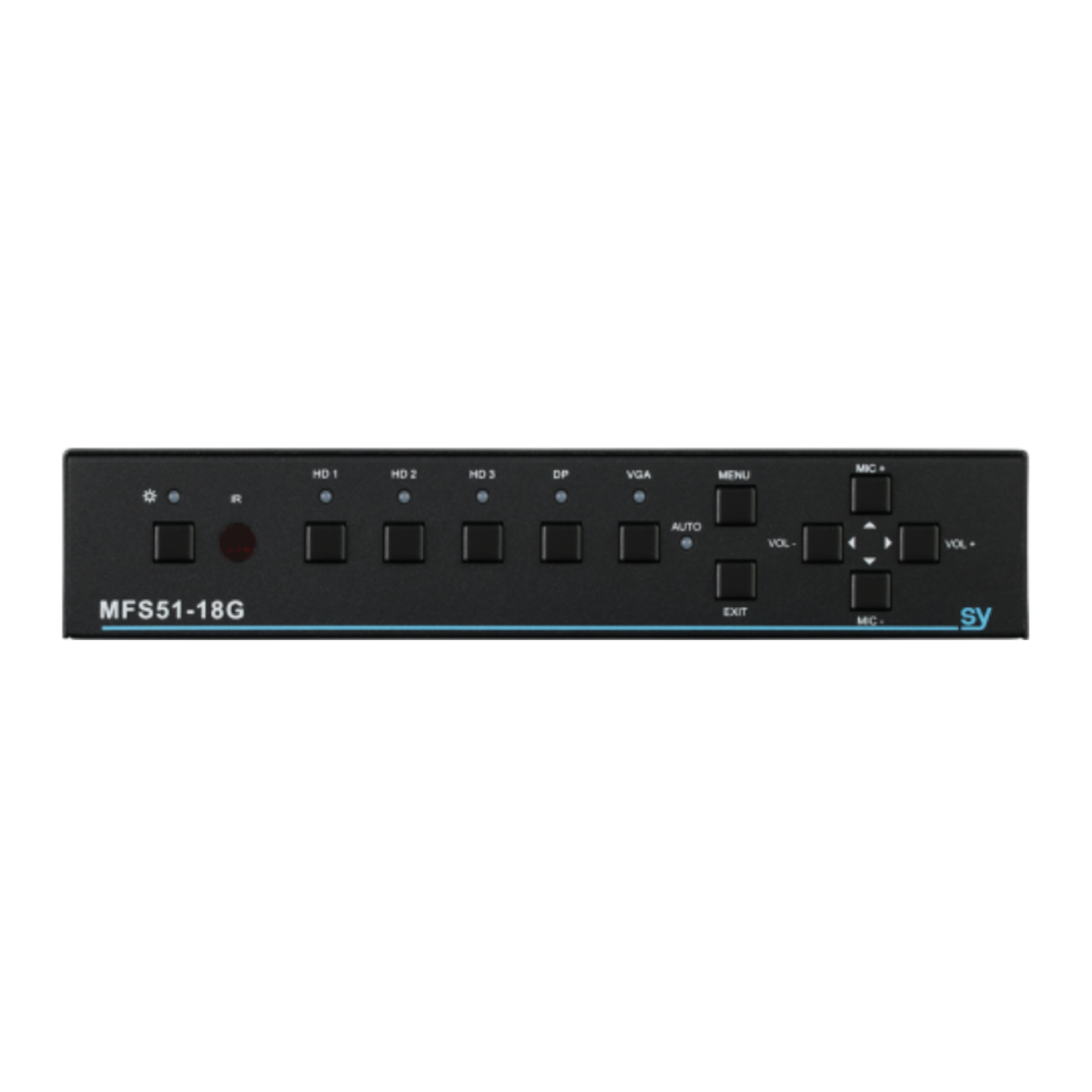 SY 5x1 Fast Switching 4K18G Full Scaling Presentation Switcher with HDBaseT Receiver