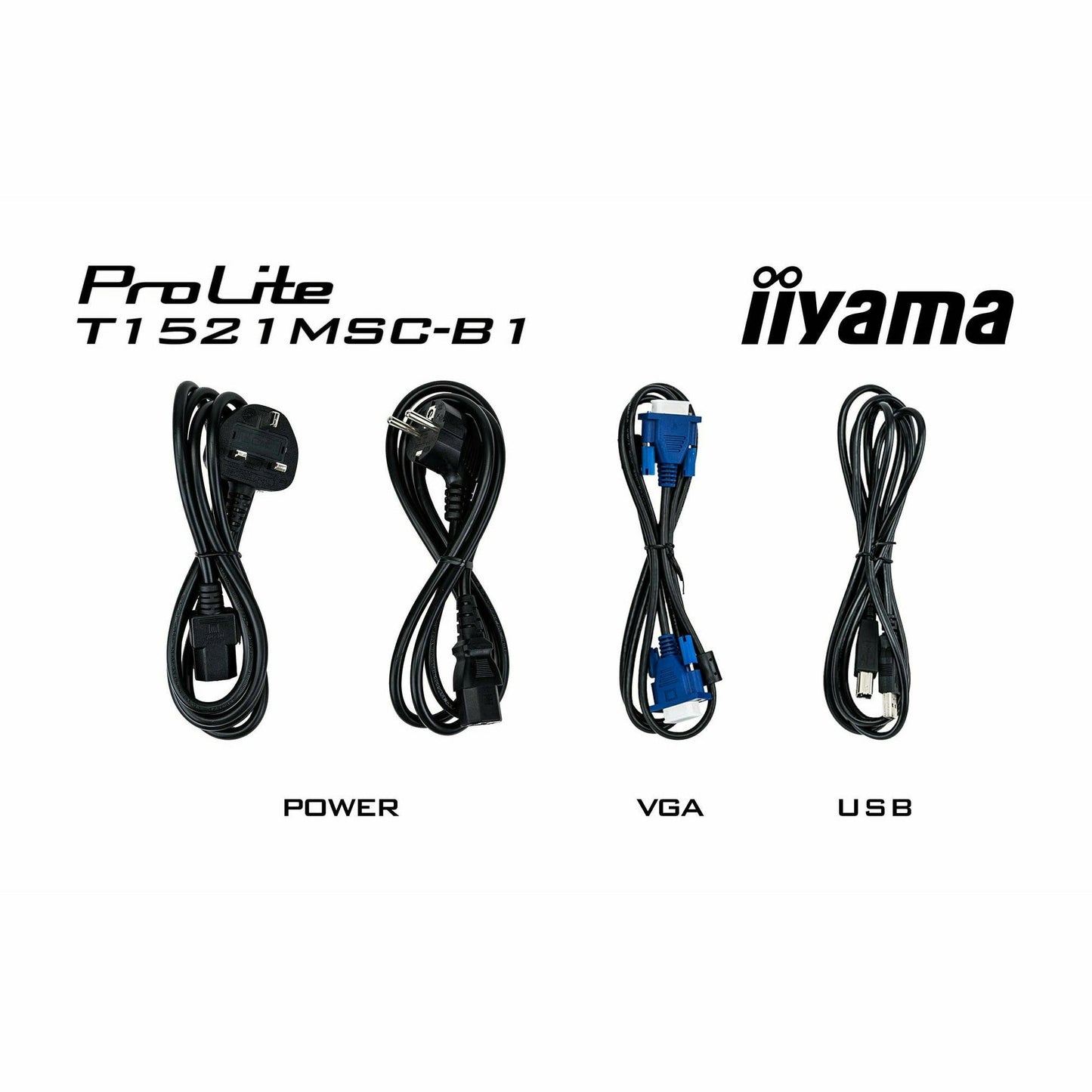 iiyama ProLite T1521MSC-B1 15" Professional Capacitive Touch Screen Display