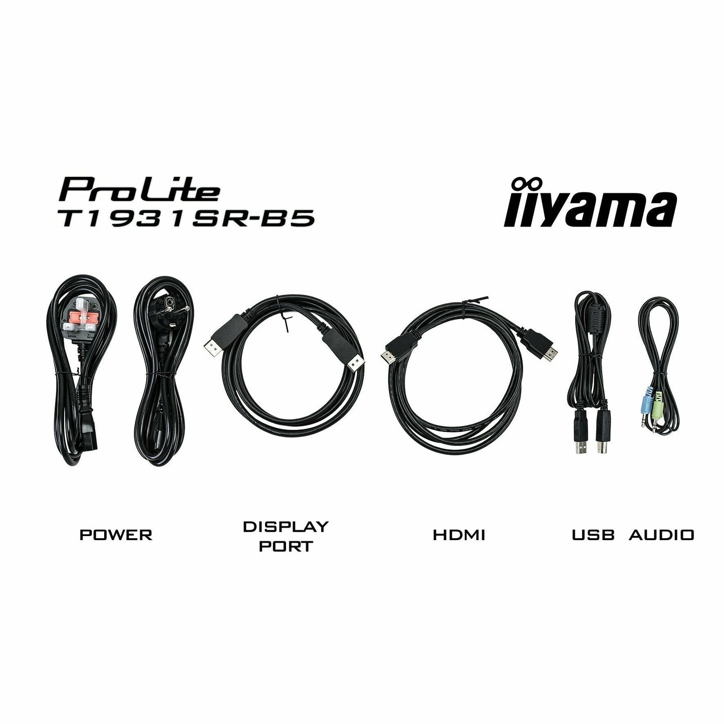 iiyama ProLite T1931SR-B5 19" Touch Screen Black Display