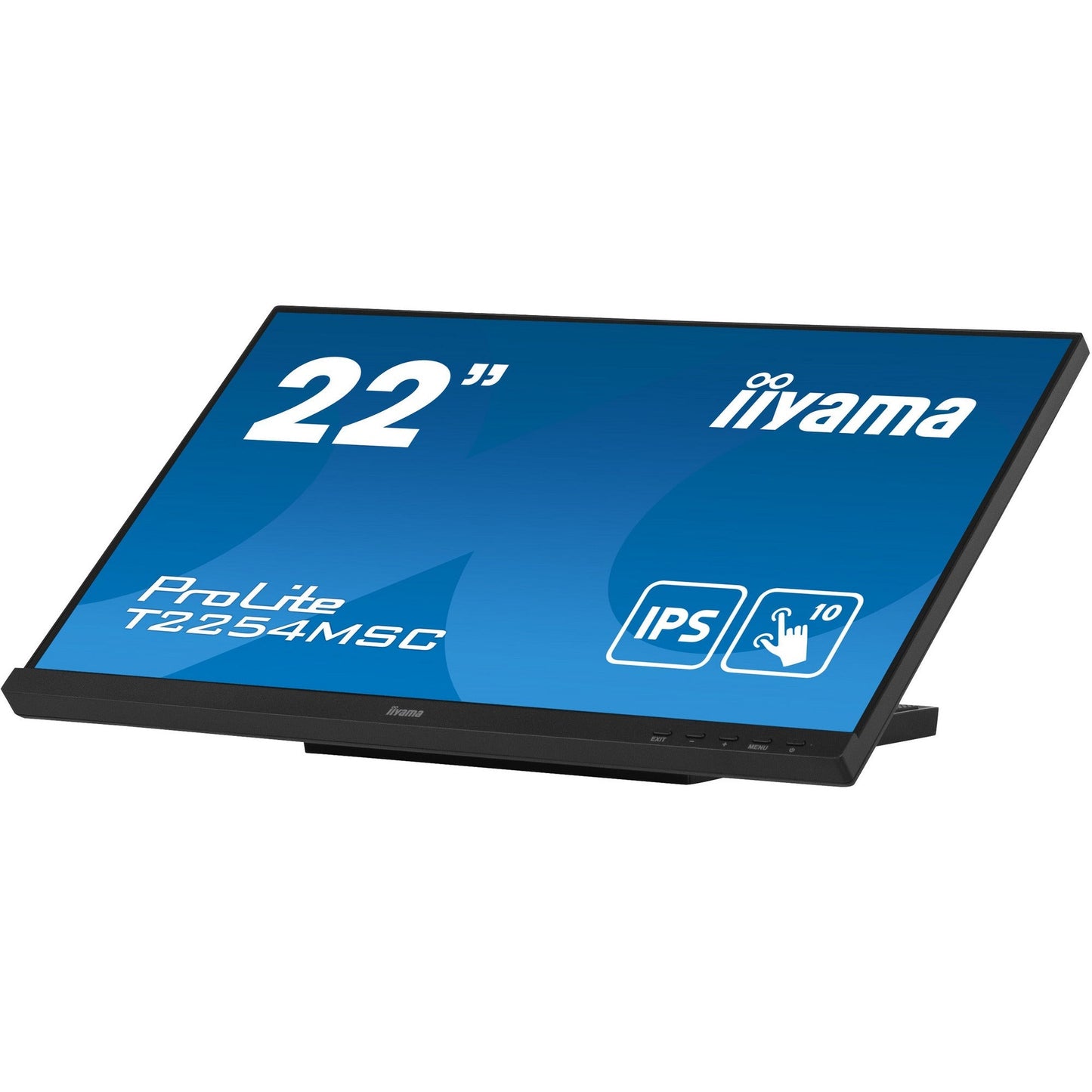 iiyama ProLite T2254MSC-B1AG 10 Point PCAP Touch Screen with Anti Glare Coating and Flexible Stand