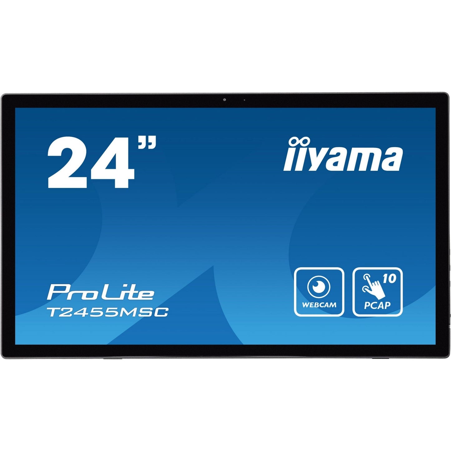 Iiyama ProLite T2455MSC-B1 24" Edge-to-Edge PCAP Touchscreen with Integrated Webcam