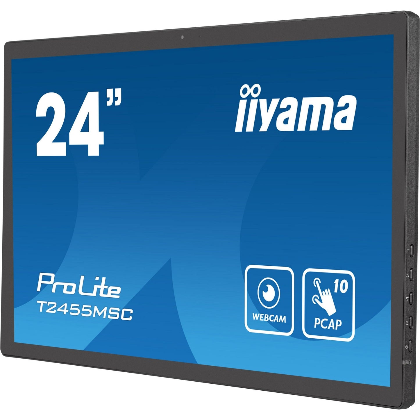 Iiyama ProLite T2455MSC-B1 24" Edge-to-Edge PCAP Touchscreen with Integrated Webcam