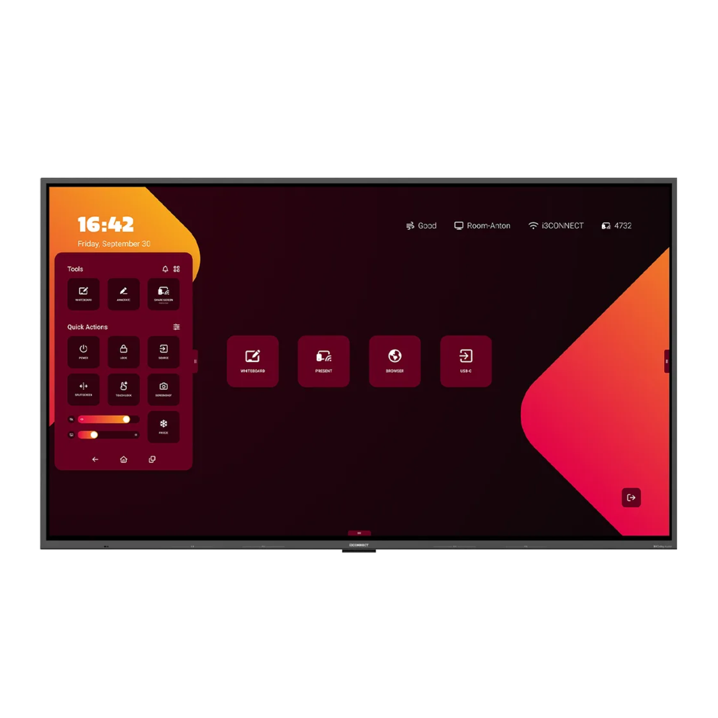 i3CONNECT Aspen 4 65" Interactive Display 4K QLED Google EDLA Android 15