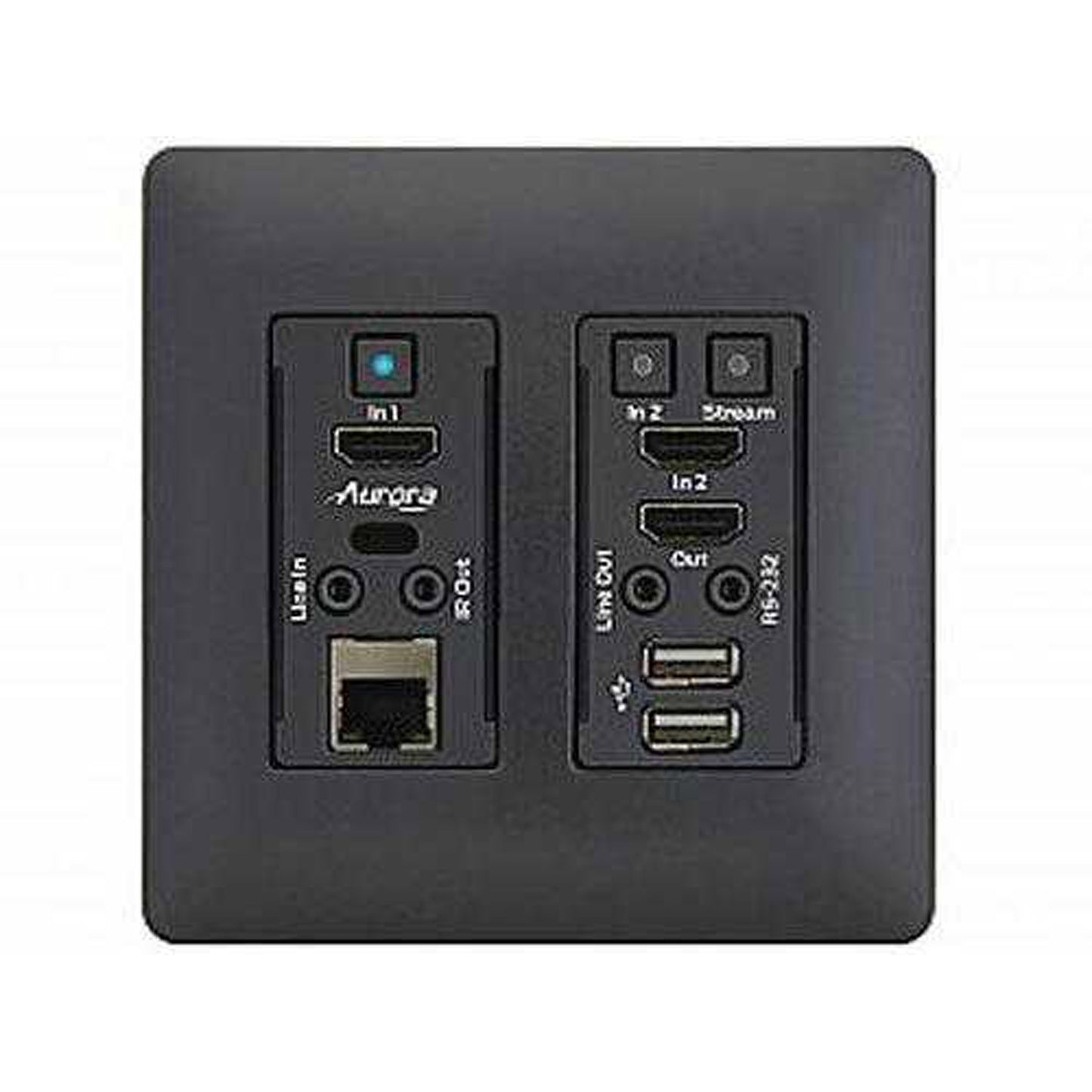 Aurora Multimedia VLX-TCW2H-C-B HDMI 4K Audio/Video WallPlate Extender