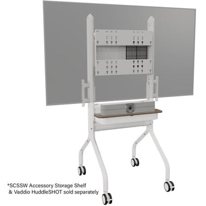 Le Grand / Chief Voyager Manual Height Adjustable AV Cart White