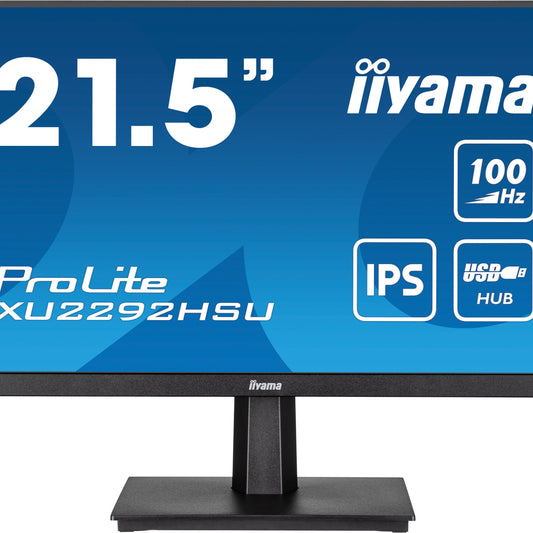 iiyama - XU2292HSU-B6 21.5” IPS technology panel with 100Hz refresh rate