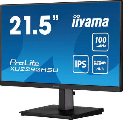 iiyama - XU2292HSU-B6 21.5” IPS technology panel with 100Hz refresh rate