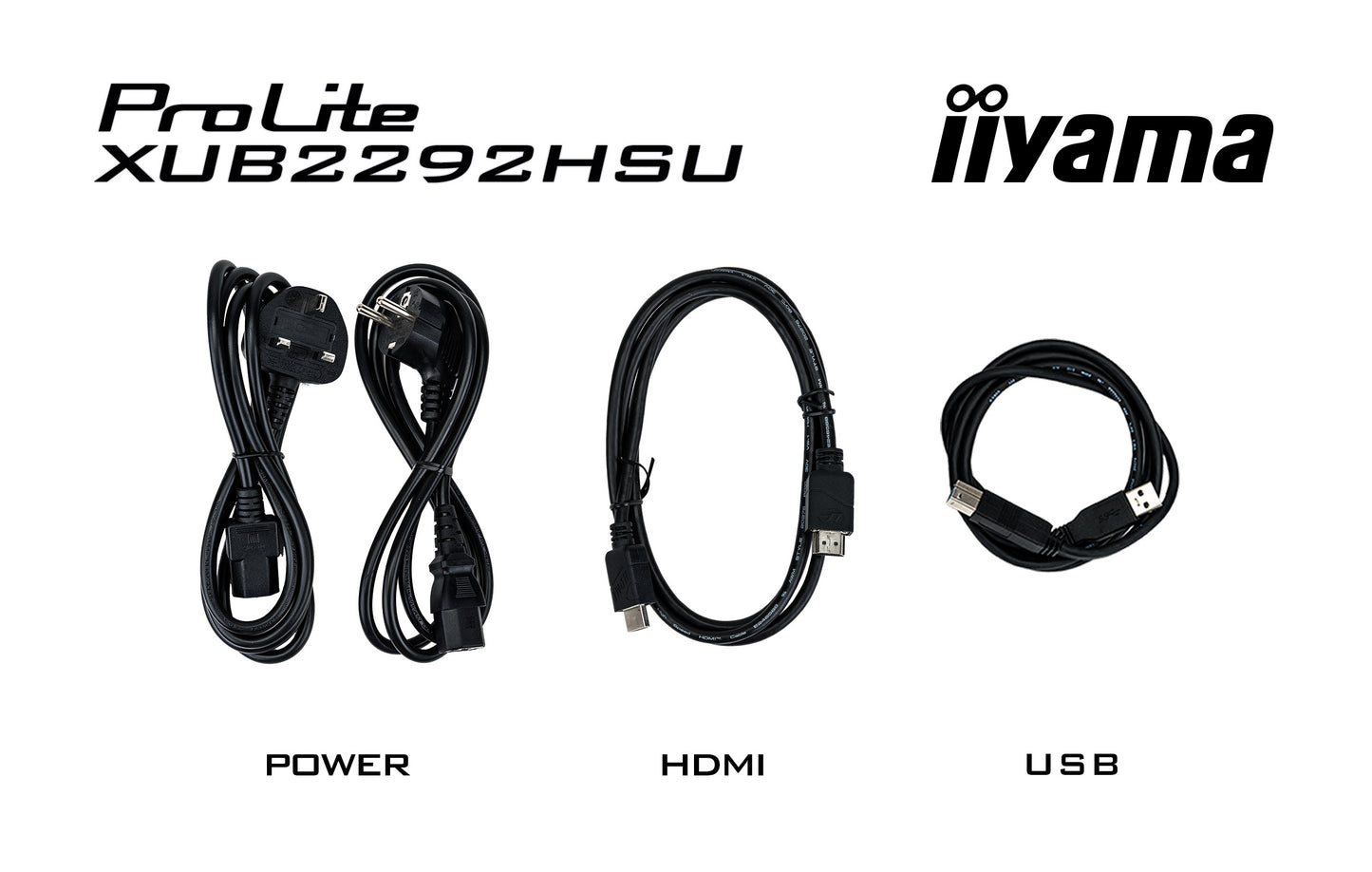 iiyama ProLite XUB2292HSU-B6 21.5" IPS technology panel with height adjustable stand and 100Hz refresh rate
