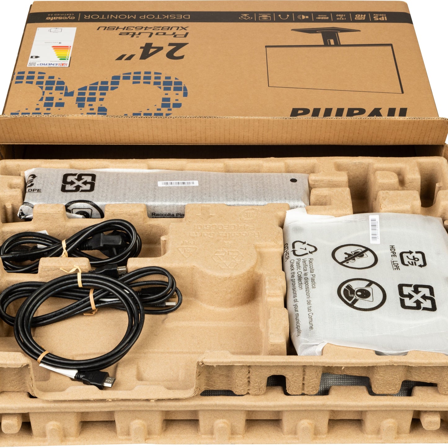 iiyama ProLite XUB2463HSU-B1 24" IPS, Full HD panel with B energy class