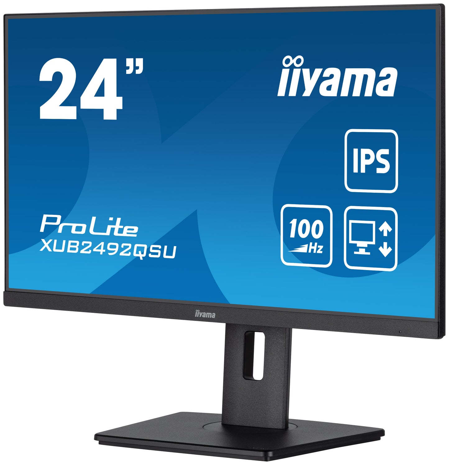 iiyama Prolite XUB2492QSU-B1 24” monitor with USB hub and height adjustable stand