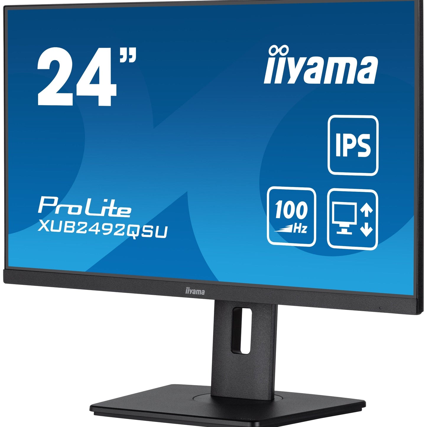 iiyama Prolite XUB2492QSU-B1 24” monitor with USB hub and height adjustable stand