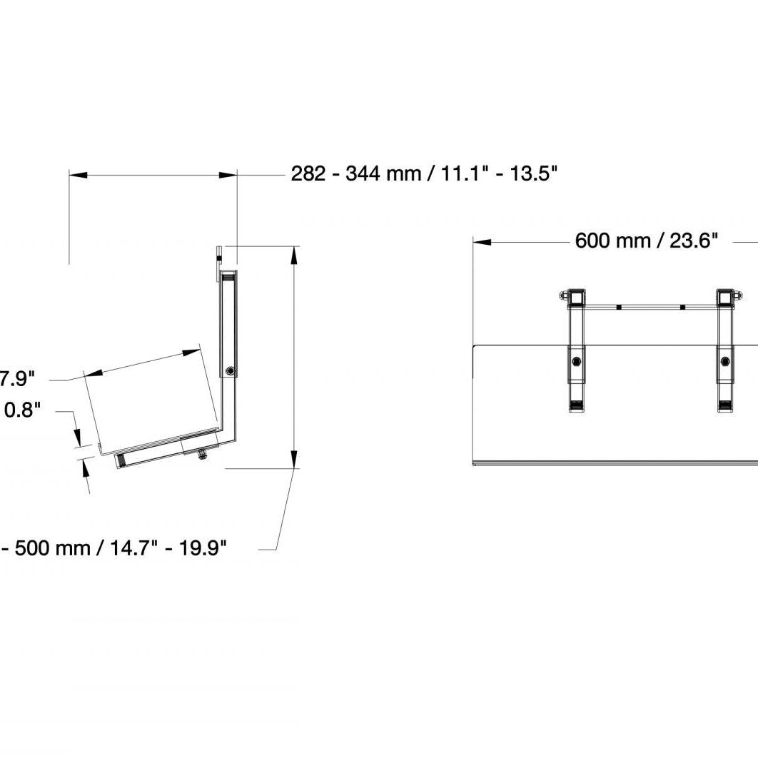 Conen AFSCETAKBLI Keyboard Shelf For CCELW-AF and SCETAVLI Series For Mounting To Display Bracket
