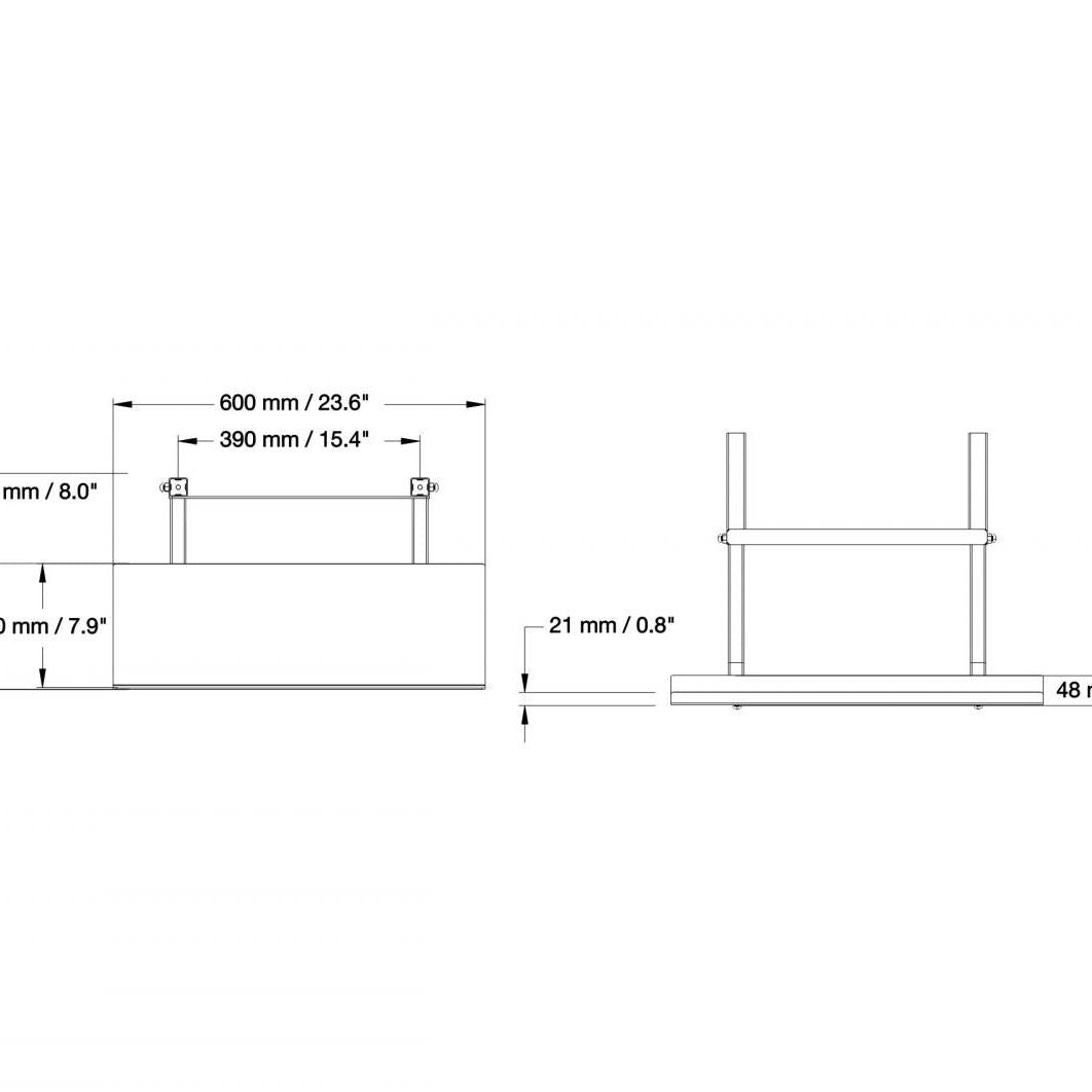 Conen AFSCETAKBR Keyboard Shelf For Lite Series Adapts To Display Mount