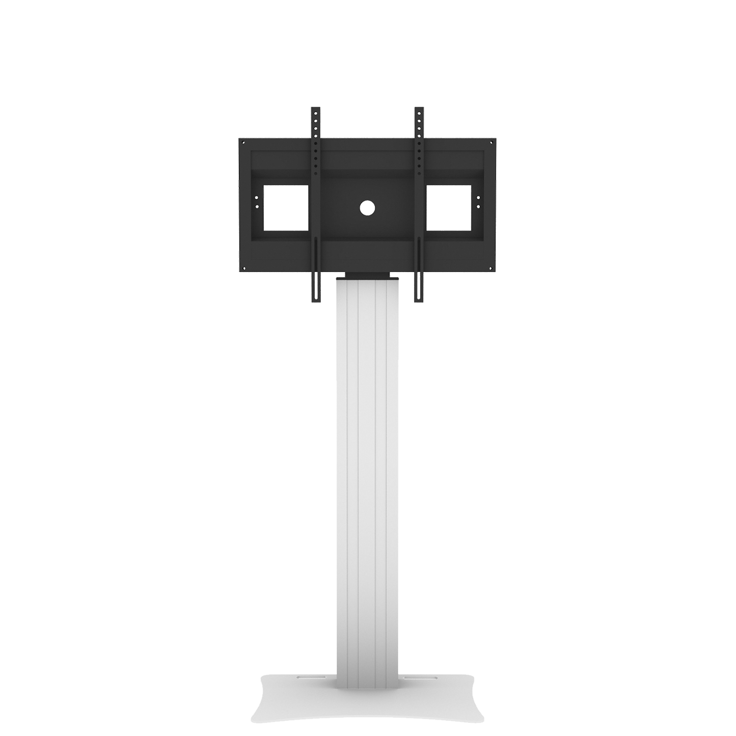 Conen SCETANHVP14 Monitor Stand And Monitor Wall Mount, Center Of Display 162 Cm Column Silver Anodized, Fixed Height, Floor Plate