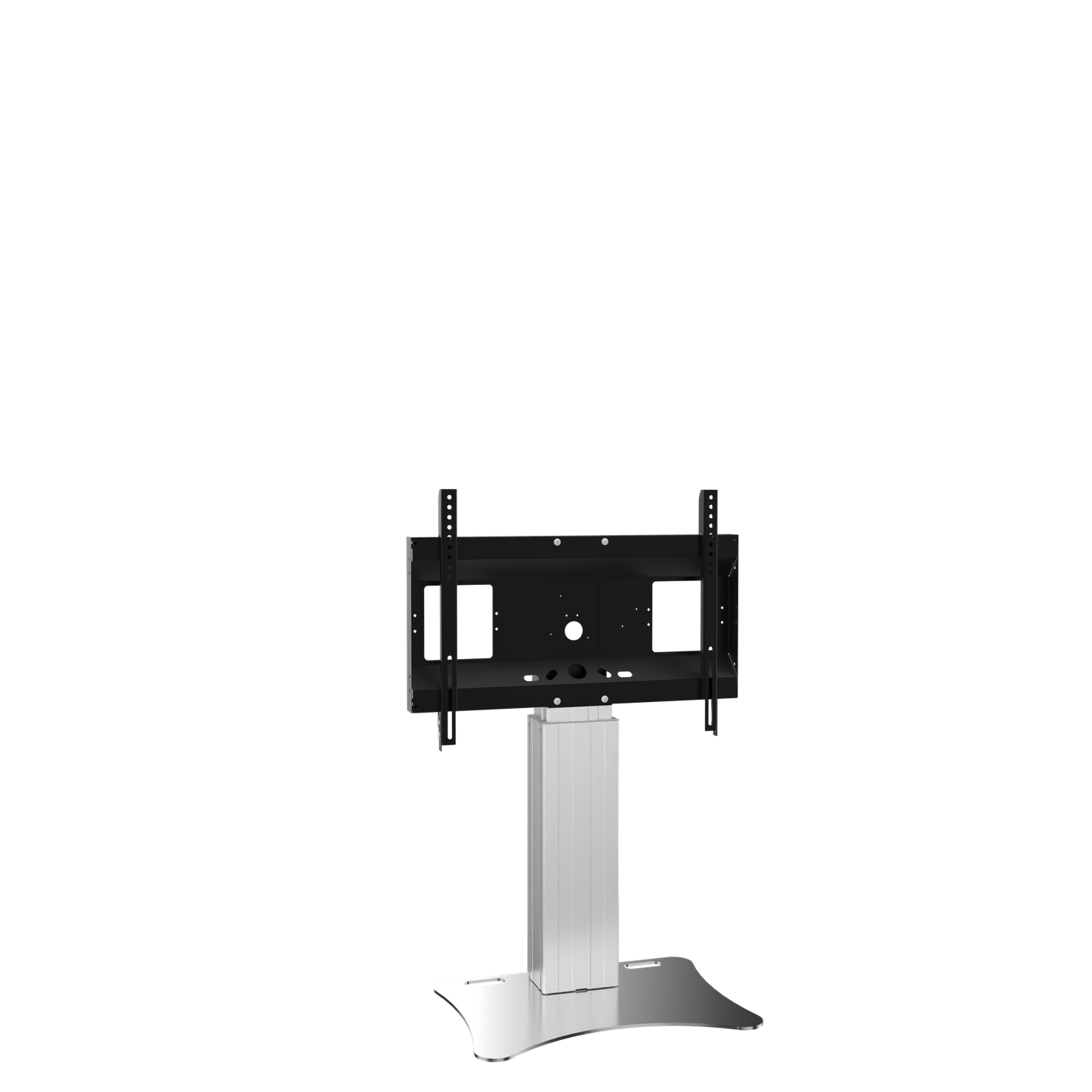 Conen SCETAPL Motorized Display Stand With 50 Cm Of Vertical Travel Column Silver Anodized, Center Of Display 98,8 - 148,8 Cm, Floor Plate