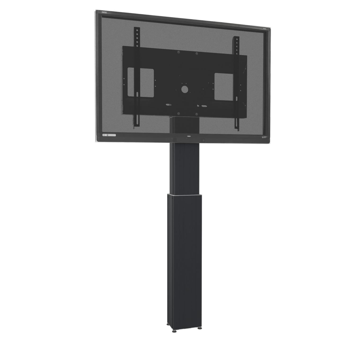 Conen SCETAWB Motorized Display Wall Mount, 50 Cm Of Vertical Travel Column Black Anodized, Center Of Display 121,5 - 171,5 Cm