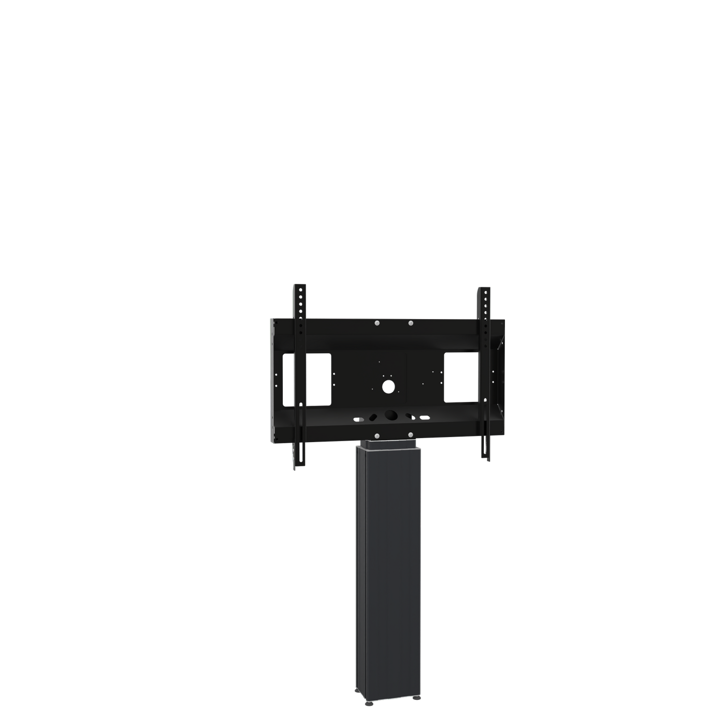 Conen SCETAWB Motorized Display Wall Mount, 50 Cm Of Vertical Travel Column Black Anodized, Center Of Display 121,5 - 171,5 Cm