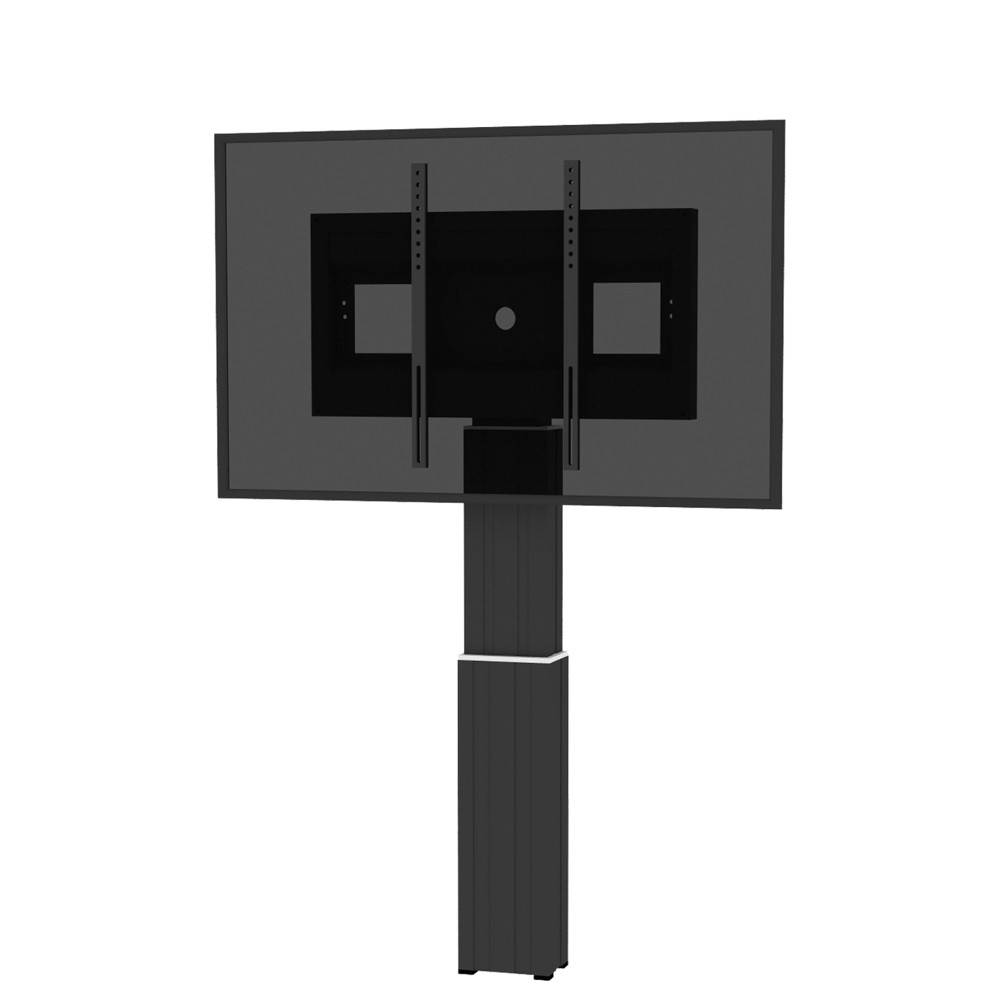 Conen SCETAWLB Motorized Monitor Wall Mount, 50 Cm Of Vertical Travel Column Black Anodized, Center Of Display 99,5 - 149,5 Cm